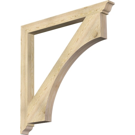 Ekena Millwork Westlake Traditional Rough Sawn Bracket, Douglas Fir, 4"W x 46"D x 46"H BKT04X46X46WTL01RDF